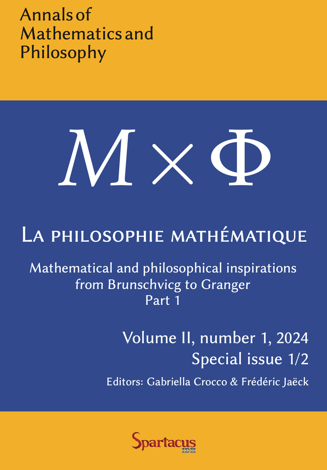 Couverture de La philosophie mathématique I